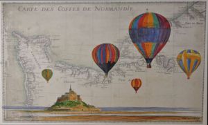 Voir le détail de cette oeuvre: les montgolfières et le mont Saint Michel 